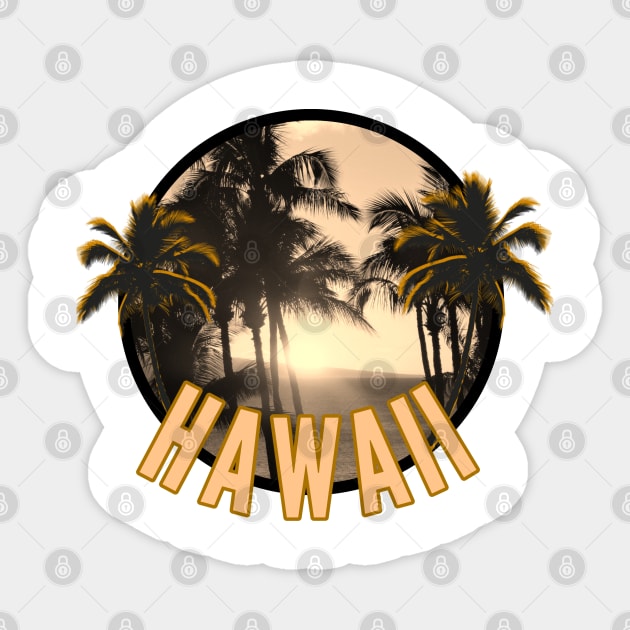 Hawaii t-shirt designs Sticker by Coreoceanart